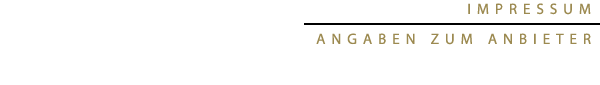 Impressum, Angaben zum Anbieter